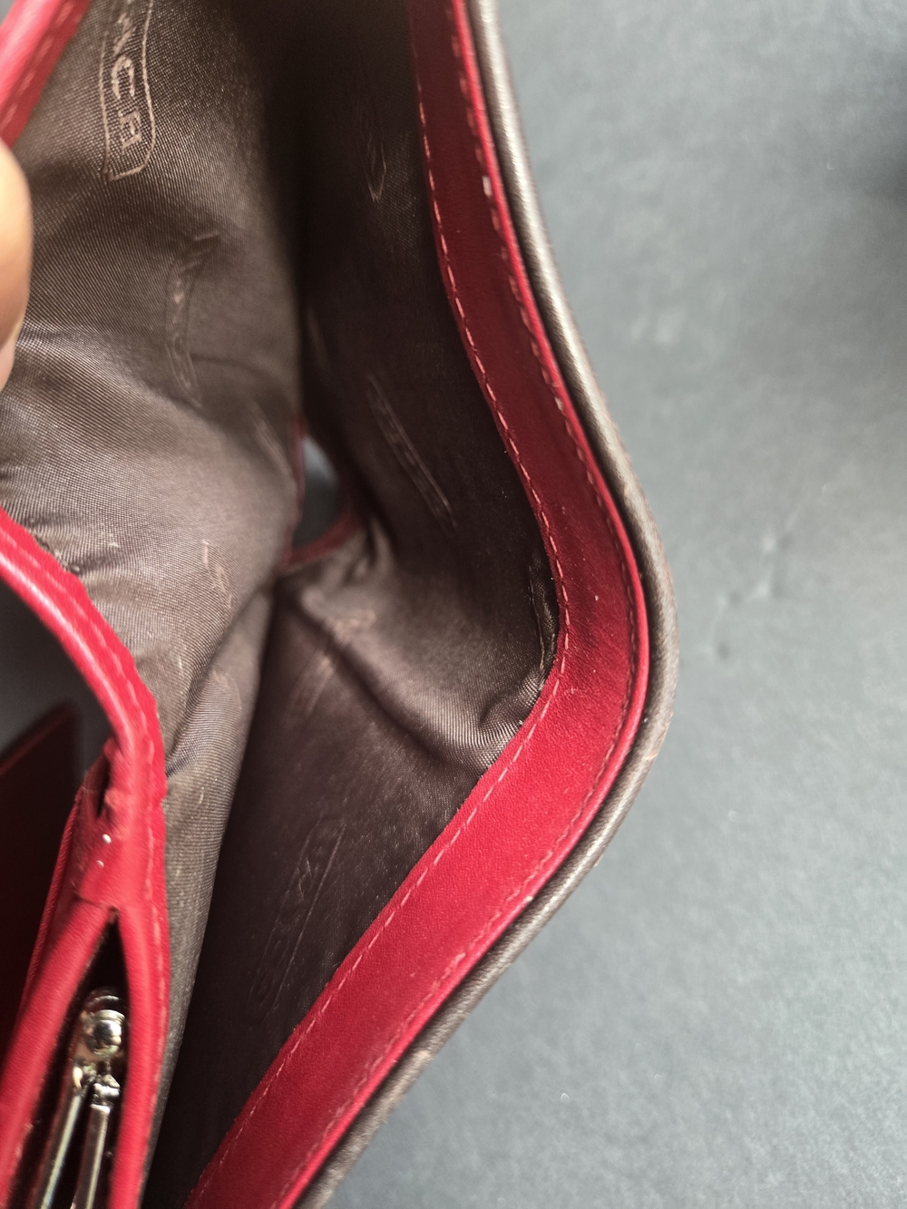 Coach Red Leather Wallet - Picture 7 of 10